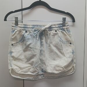 RVCA Light Wash Denim Skort